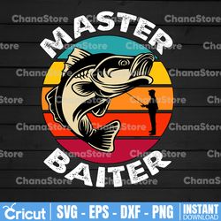 master baiter svg - fishing svg - fishing lure svg - funny fishing svg - fathers day gift svg - cricut - silhouette