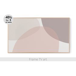 Frame TV art download 4K, Samsung Frame TV art Abstract, Frame TV art Modern Minimalist geometric boho pink  | 177