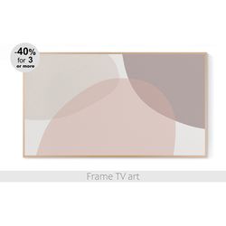 frame tv art download 4k, samsung frame tv art abstract, frame tv art modern minimalist geometric boho pink  | 177