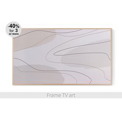 Samsung Frame TV Art Digital Download 4K, Samsung Frame TV Art Abstract beige neutral modern | 162