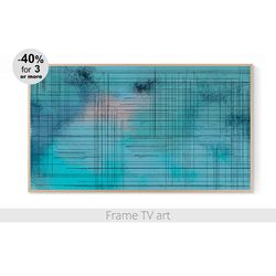 Samsung Frame TV Art Instant Download,  Frame TV Art abstract blue painting modern | 139