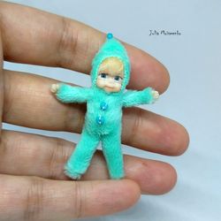 Miniature dollhouse Toddler Baby doll / handmade doll