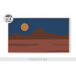 Frame TV Art download, Samsung Frame Tv Art landscape abstract, boho, minimalist | 133