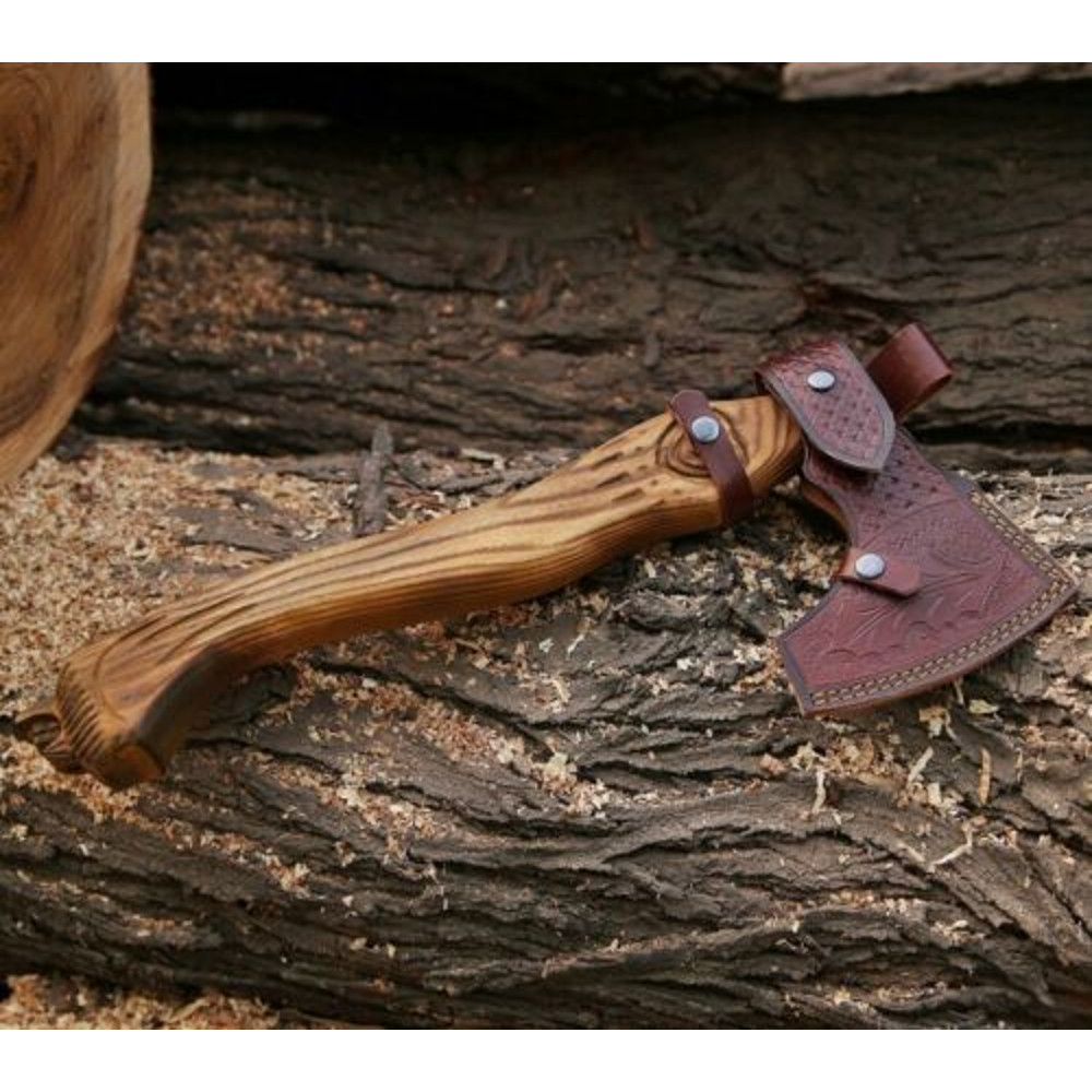 Hand-Forged Viking Carbon Steel Tomahawk with Integral Design for Camping and Hiking (1).jpg