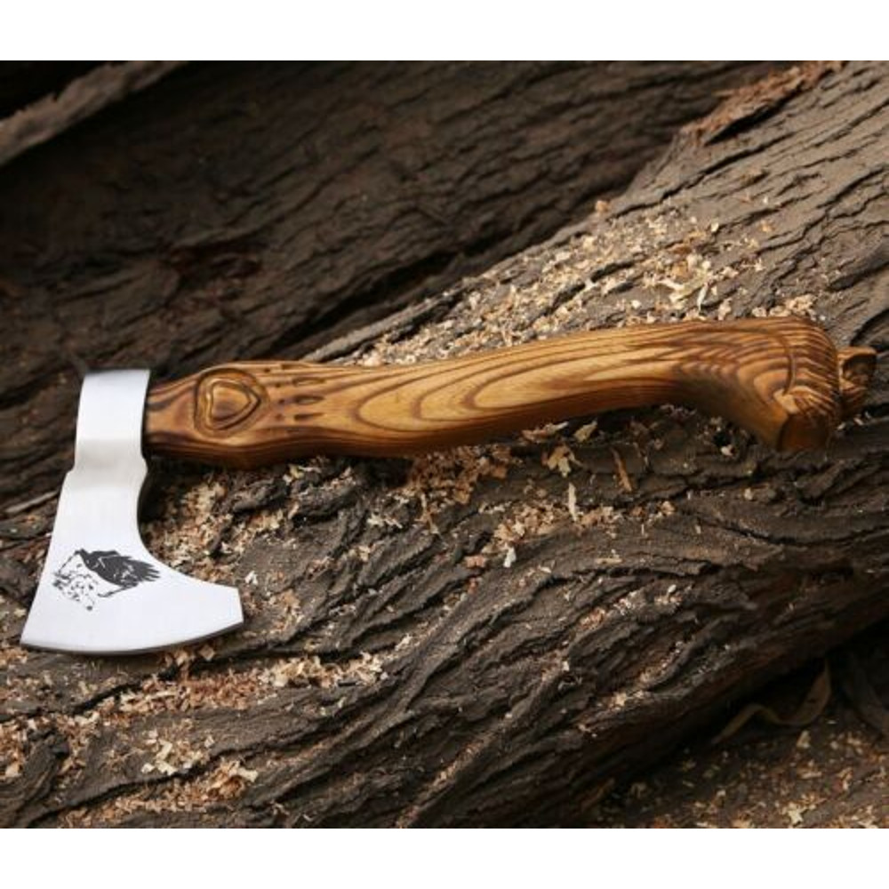 Hand-Forged Viking Carbon Steel Tomahawk with Integral Design for Camping and Hiking (2).jpg