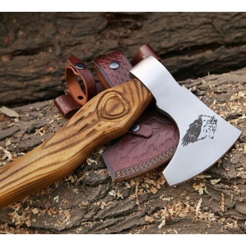 Hand-Forged Viking Carbon Steel Tomahawk with Integral Design for Camping and Hiking (3).jpg