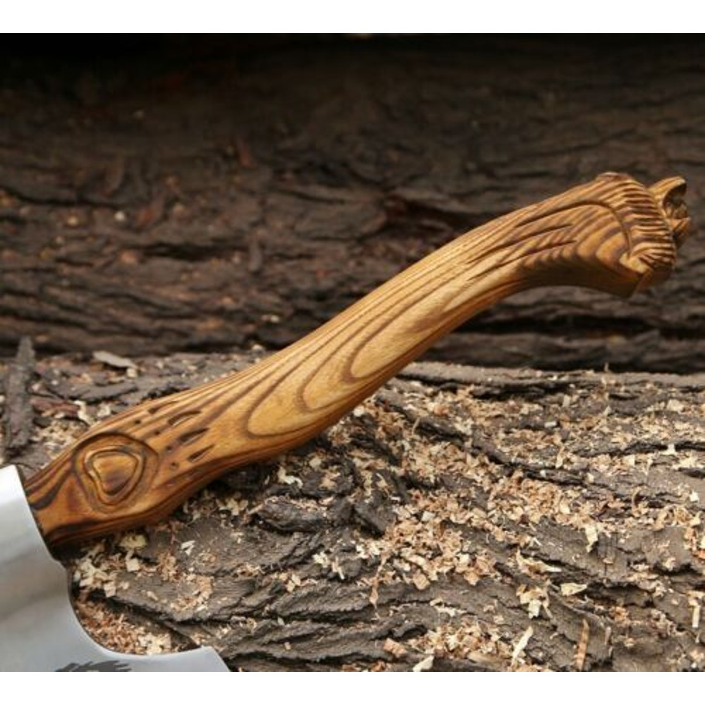 Hand-Forged Viking Carbon Steel Tomahawk with Integral Design for Camping and Hiking (4).jpg