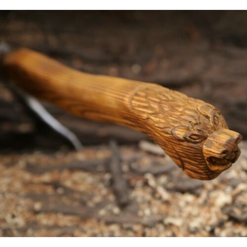 Hand-Forged Viking Carbon Steel Tomahawk with Integral Design for Camping and Hiking (5).jpg