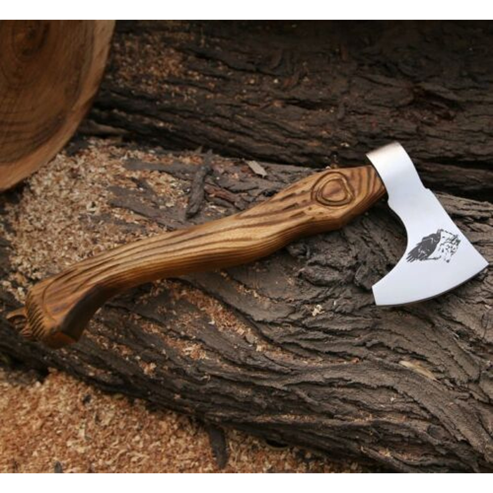 Hand-Forged Viking Carbon Steel Tomahawk with Integral Design for Camping and Hiking (6).jpg