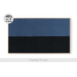 Samsung Frame TV Art Download 4K, Frame TV art blue abstract landscape minimalist 112