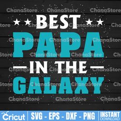 best grandpa in the galaxy| svg cut or print diy art father's day grandad birthday pops papa superhero iron on grill bbq
