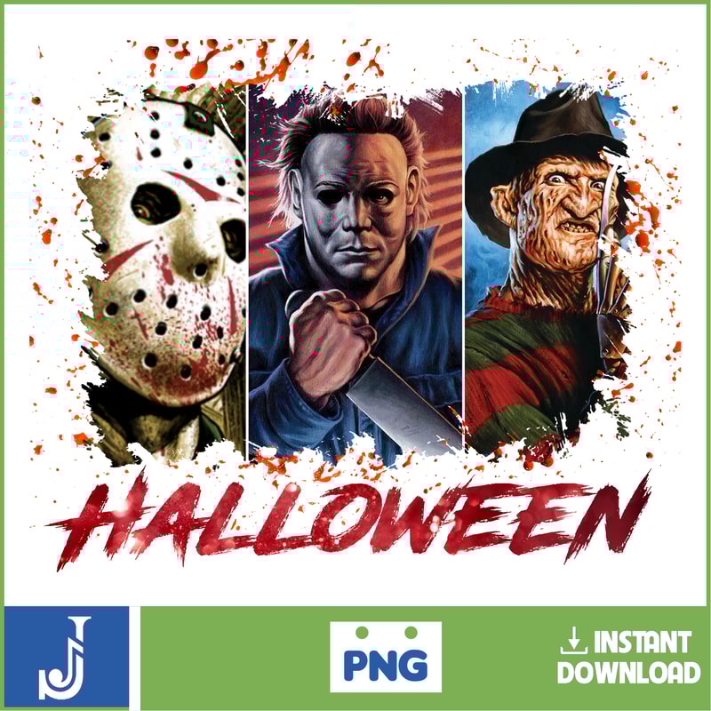 Halloween PNG, Scary Movies Horror Characters Sublimation Designs Halloween Horror Serial Killers Shirt Printing Halloween (34).jpg