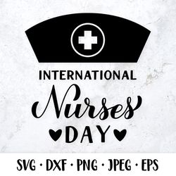 International Nurses Day hand lettered SVG. Gift for nurse
