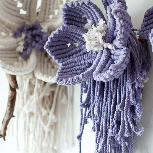 Macrame pattern flower Video tutorial macrame Macrame fiber - Inspire ...