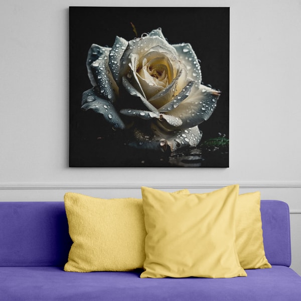 White Rose Poster - Downloadable and Printable Digital paint | Inspire ...