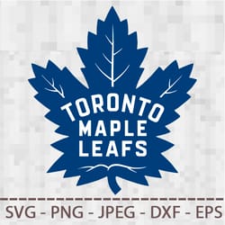 toronto maple leafs logo svg png jpeg dxf digital cut vector files for silhouette studio cricut design