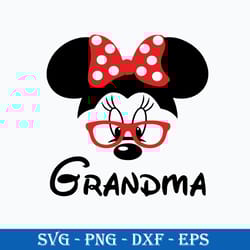grandma svg, minnie mouse svg, mother's day svg, png dxf eps digital file