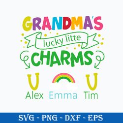 grandmas lucky little charm svg, mother quote svg, mother's day svg file