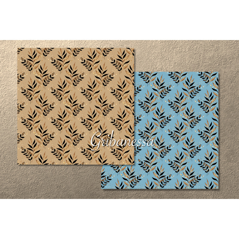 Black and gold leaves. SP set 1 B 02.jpg