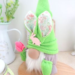 Easter Bunny gnome home decor