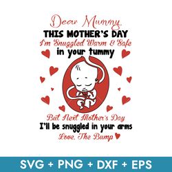 Dear Mummy This Mother's Day Svg, Mother's Day Svg, Png Dxf Eps, Instant Download