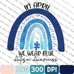 im april tragen wir blau fur autismus bewusstseins klassiker png, autismus regenbogen hemd, autismus bewusstseins png, a