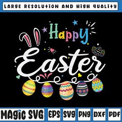 happy easter png, easter eggs, easter png, colorful eggs png, easter day png, easter bunny, digital download