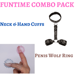 BDSM Wrist Bondage & Wolf Ring Combo Pack(non US Customers)