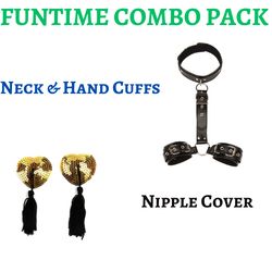 BDSM Wrist Bondage & Nipple Cover Combo Pack(non US Customers)