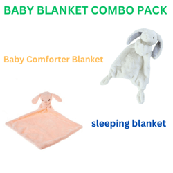 soothing security bunny  and sleeping bunny with blanket multi pack(non us customers)