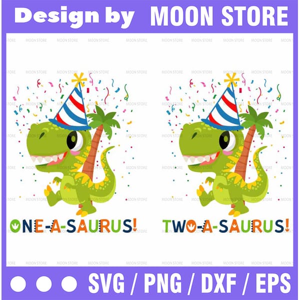 One Asaurus Design One-a-saurus PNG Printable File, Dino 1 Png, Dinosaur First - Inspire ...