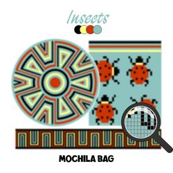 PATTERN: Tapestry crochet bag / wayuu mochila bag / Insects 852