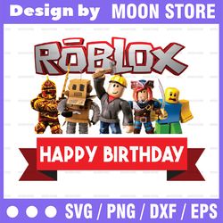 personalised roblox birthday png, custom birthday roblox png, family matching roblox png, digital download
