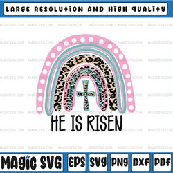 easter rainbow, png, sublimation design, he is risen, faith, spring, easter bunny, digital download