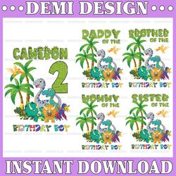Personalised Dinosaur Birthday Png , Custom Dinosaur Birthday Png , Dinosaur Theme Party, Dinosaur Family Matching Png,