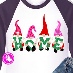 Home sign Gnomes in hats with letters in their hands. Welcome sign. Digital downloads