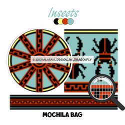 PATTERN: Tapestry crochet bag / wayuu mochila bag / Insects 853