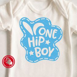 One hip boy. Easter shirt design. Baby boy gift. Digital downloads