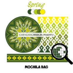 PATTERN: Tapestry crochet bag / wayuu mochila bag / Spring 2