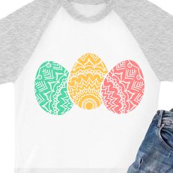 Easter eggs mandala print. Color clipart Digital download