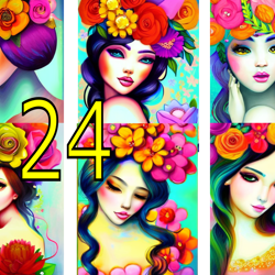 beautiful women, goddess, sticker, card, scrapbooking-2