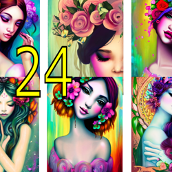 beautiful women, goddess, sticker, card, scrapbooking-4