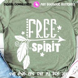 Free spirit quote Arrow, feathers clipart. Sun Seashells Ocean Cruise Summer Hippie print