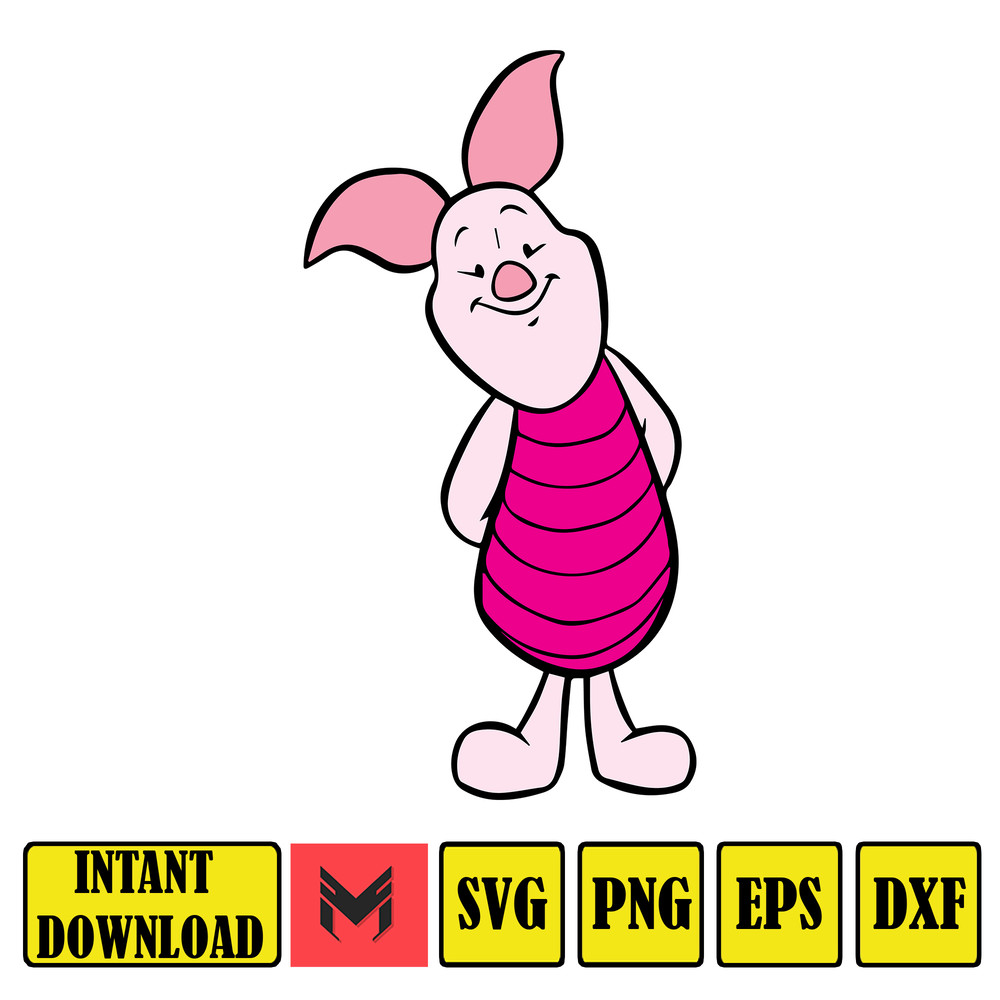 Winnie the pooh svg, Tigger svg, Eeyore svg, piglet svg, Pooh svg, Winnie Cricut file, Winnie the Pooh Cut File, Pooh svg (1).jpg