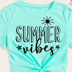 summer vibes text sun sea ocean cruise print