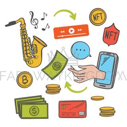 NFT MUSIC Market Transaction Online Selling Arts For Crypto