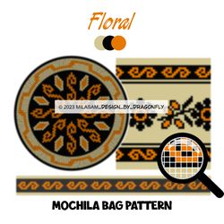 PATTERN: Tapestry crochet bag / wayuu mochila bag / Floral 2