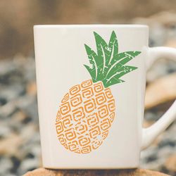 pineapple grunge clipart sun tropical fruits ocean cruise summer print