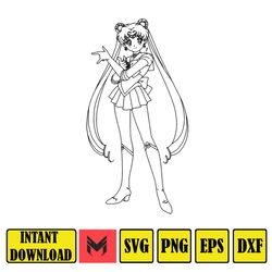 sailor moon, sailor moon, sailor moon svg, feminist svg, girls svg, woman svg, equal rights svg (23)