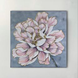 painting interior abstract 3d painting flower textured painting well art